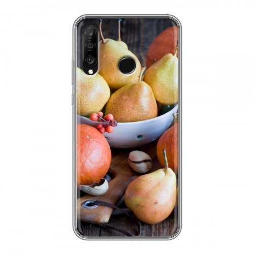 Дизайнерский силиконовый чехол для Huawei P30 Lite Овощи