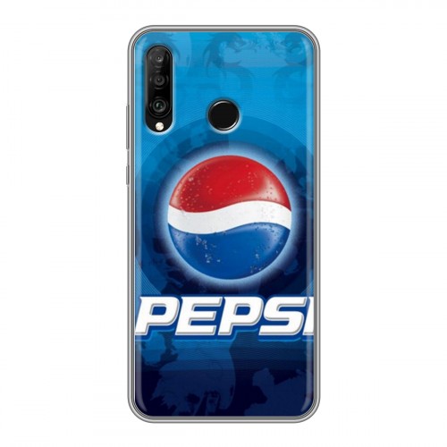 Дизайнерский силиконовый чехол для Huawei P30 Lite Pepsi