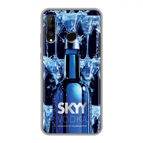 Дизайнерский силиконовый чехол для Huawei P30 Lite Skyy Vodka