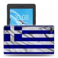 Дизайнерский силиконовый чехол для Lenovo Tab E7 флаг греции