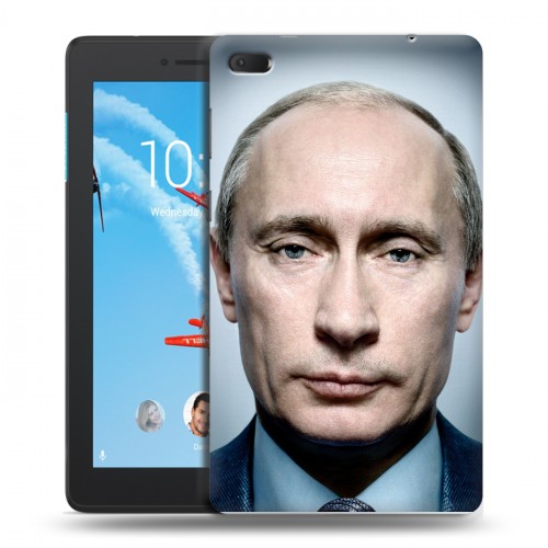 Дизайнерский силиконовый чехол для Lenovo Tab E7 В.В.Путин