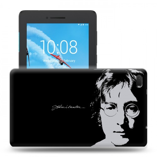 Дизайнерский силиконовый чехол для Lenovo Tab E7 Джон Леннон