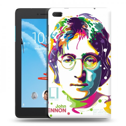 Дизайнерский силиконовый чехол для Lenovo Tab E7 Джон Леннон