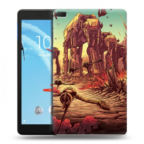 Дизайнерский силиконовый чехол для Lenovo Tab E8 Star Wars : The Last Jedi