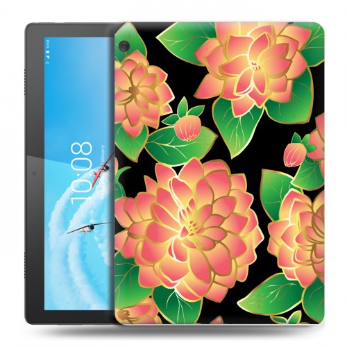 Дизайнерский силиконовый чехол для Lenovo Tab M10 Люксовые цветы