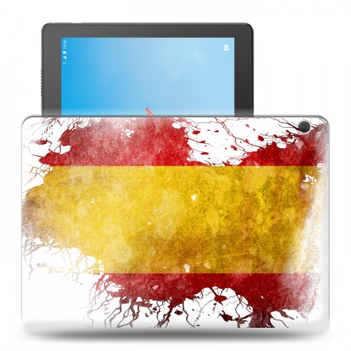 Дизайнерский силиконовый чехол для Lenovo Tab M10 флаг Испании