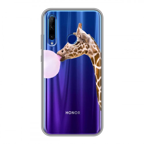 Дизайнерский силиконовый чехол для Huawei Honor 10i Мятные звери