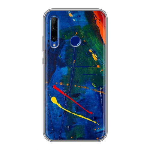 Дизайнерский силиконовый чехол для Huawei Honor 10i Мазки краски