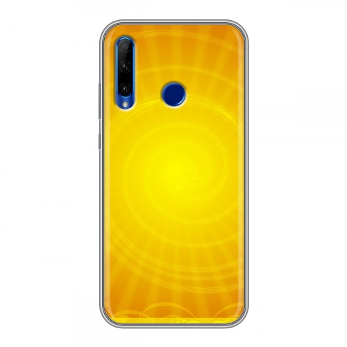 Дизайнерский силиконовый чехол для Huawei Honor 10i Солнце