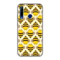 Дизайнерский силиконовый чехол для Huawei Honor 10i Пчелиные узоры