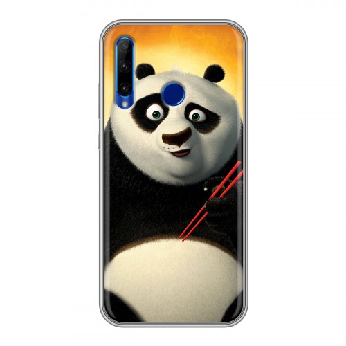 Дизайнерский силиконовый чехол для Huawei Honor 10i Кунг-Фу Панда