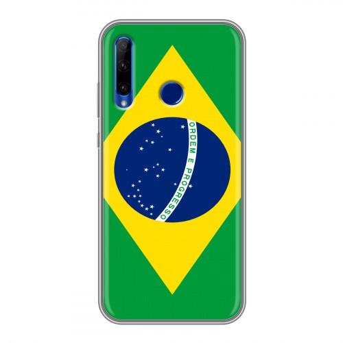 Дизайнерский силиконовый чехол для Huawei Honor 10i Флаг Бразилии