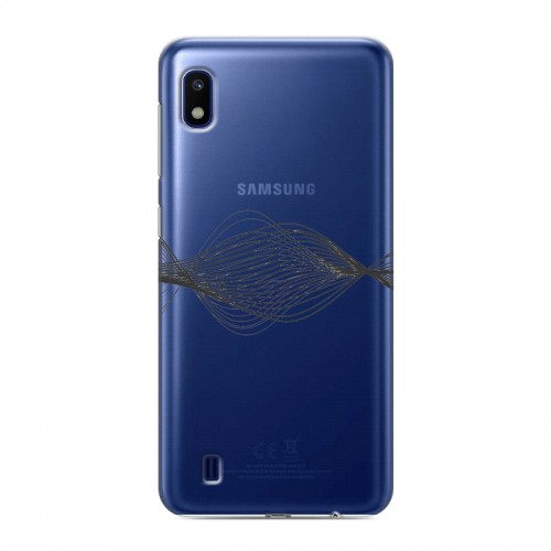Полупрозрачный дизайнерский пластиковый чехол для Samsung Galaxy A10 Абстракции