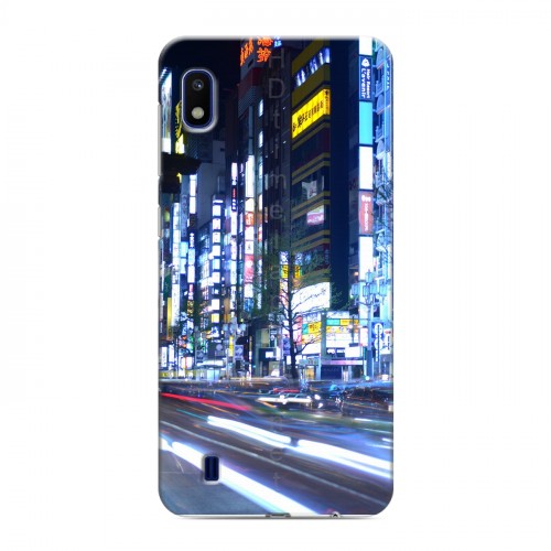 Дизайнерский пластиковый чехол для Samsung Galaxy A10 Токио