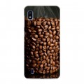 Дизайнерский пластиковый чехол для Samsung Galaxy A10 кофе текстуры