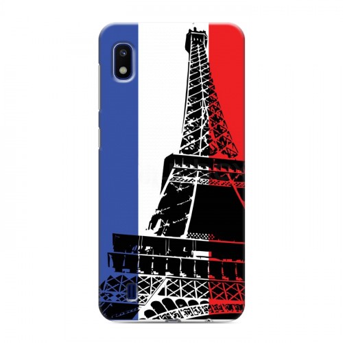 Дизайнерский пластиковый чехол для Samsung Galaxy A10 Флаг Франции