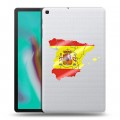 Полупрозрачный дизайнерский силиконовый чехол для Samsung Galaxy Tab A 10.1 (2019) флаг Испании