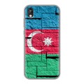 Дизайнерский силиконовый чехол для Huawei Honor 8s Флаг Азербайджана
