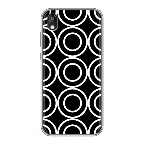 Дизайнерский силиконовый чехол для Huawei Honor 8s Черно-белые фантазии