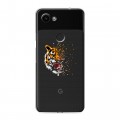 Полупрозрачный дизайнерский пластиковый чехол для Google Pixel 3a Прозрачные тигры