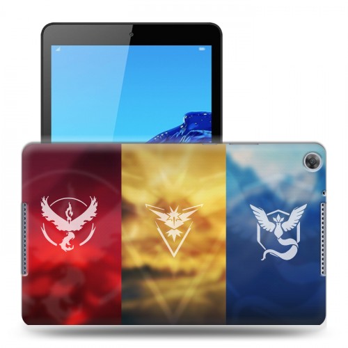 Дизайнерский силиконовый чехол для Huawei MediaPad M5 lite 8 Pokemo Go