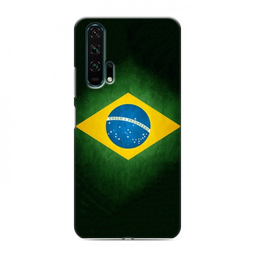 Дизайнерский силиконовый чехол для Huawei Honor 20 Pro Флаг Бразилии