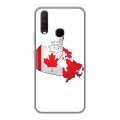 Дизайнерский силиконовый с усиленными углами чехол для Vivo Y17 Флаг Канады