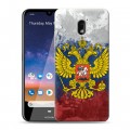 Дизайнерский силиконовый чехол для Nokia 2.2 Российский флаг и герб