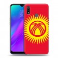 Дизайнерский пластиковый чехол для Realme 3 Флаг Киргизии