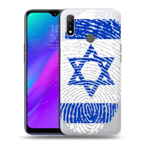 Дизайнерский пластиковый чехол для Realme 3 Флаг Израиля