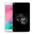 Дизайнерский силиконовый чехол для Samsung Galaxy Tab A 8.0 (2019) Кот в темноте