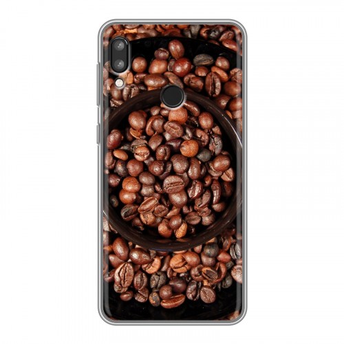 Дизайнерский силиконовый чехол для Lenovo K5 Pro кофе текстуры