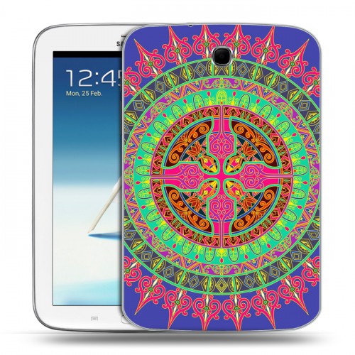 Дизайнерский силиконовый чехол для Samsung Galaxy Note 8.0 Кислотные мандалы