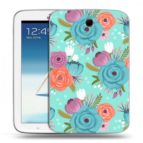 Дизайнерский силиконовый чехол для Samsung Galaxy Note 8.0 Причудливые цветы