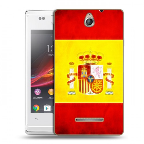 Дизайнерский пластиковый чехол для Sony Xperia E флаг Испании