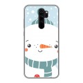 Дизайнерский силиконовый чехол для Xiaomi RedMi Note 8 Pro  Новогоднее смешенное
