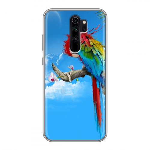 Дизайнерский силиконовый чехол для Xiaomi RedMi Note 8 Pro Попугаи