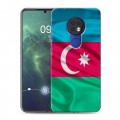 Дизайнерский пластиковый чехол для Nokia 6.2 Флаг Азербайджана