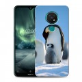 Дизайнерский силиконовый с усиленными углами чехол для Nokia 7.2 Пингвины