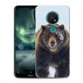 Дизайнерский силиконовый с усиленными углами чехол для Nokia 7.2 Медведь