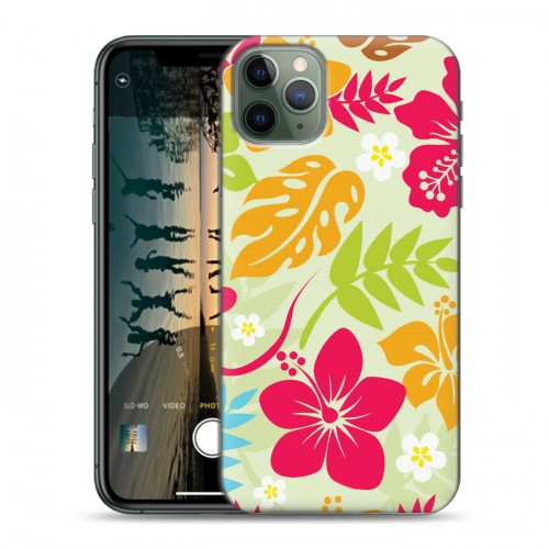 Дизайнерский пластиковый чехол для Iphone 11 Pro Гавайские Шаблоны