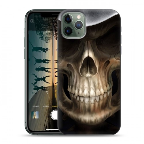 Дизайнерский пластиковый чехол для Iphone 11 Pro Max Арт черепа