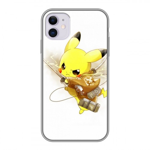 Дизайнерский силиконовый чехол для Iphone 11 Pokemon Go