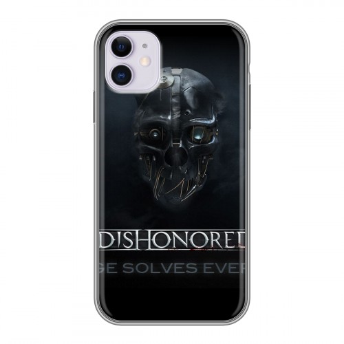 Дизайнерский силиконовый чехол для Iphone 11 Dishonored 