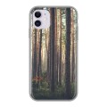 Дизайнерский силиконовый чехол для Iphone 11 лес