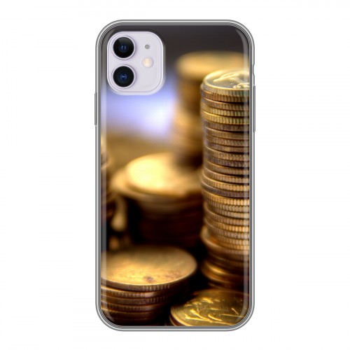 Дизайнерский пластиковый чехол для Iphone 11 Текстуры денег