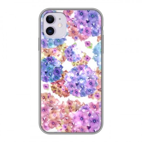 Дизайнерский силиконовый чехол для Iphone 11 Органические цветы