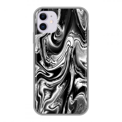 Дизайнерский пластиковый чехол для Iphone 11 Черно-белые тенденции