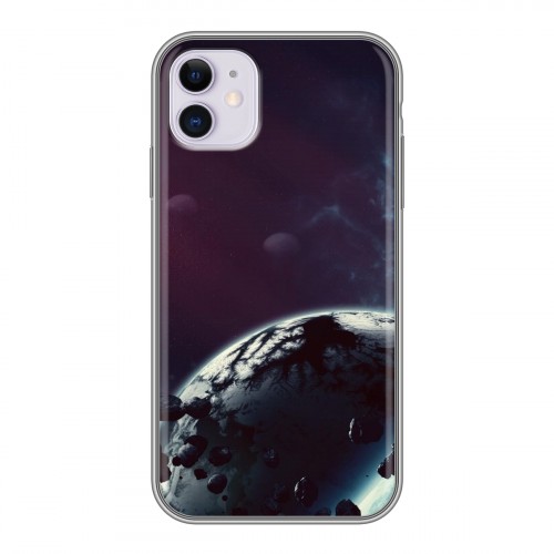 Дизайнерский силиконовый чехол для Iphone 11 Астероиды