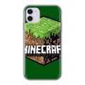 Дизайнерский пластиковый чехол для Iphone 11 Minecraft